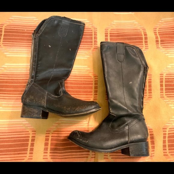 Distressed Black Patron by Perugia Boots 9.5 - Picture 3 of 11